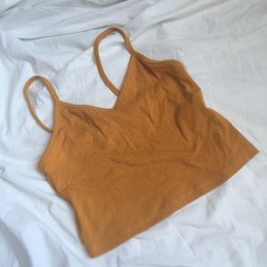 Cute mustard crop top